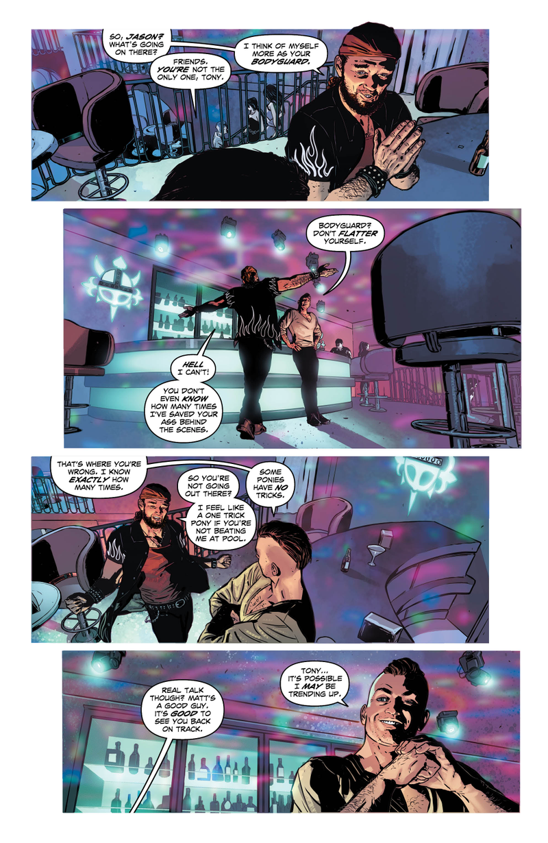 Illustration for article titled Exclusive DC preview: Midnighter kicks ass and goes clubbing in Midnighter #3
